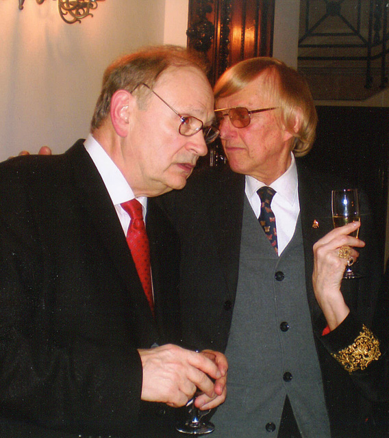 With Peter Feuchtwanger in London, 2009