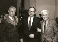 With Ozan Marsh and Aube Tzerko, 1986.